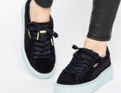 bambas puma negras mujer
